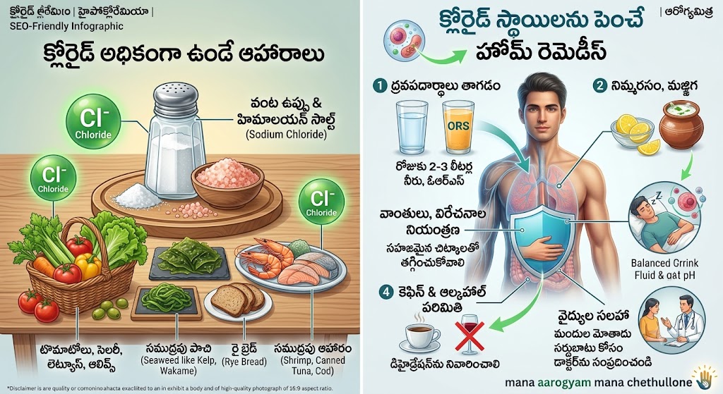 high chloride foods and home remedies